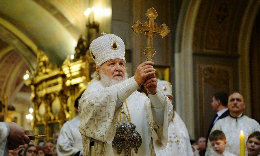 В праздник Крещения Господня, Святейший Патриарх Московский и всея Руси Кирилл