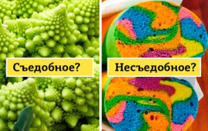 Тест: съедобное или несъедобное? 14 фото с подвохом
