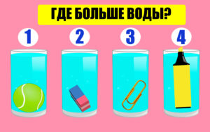 Тест “Стакан воды”, который проверяет на наличие логики за 60 секунд