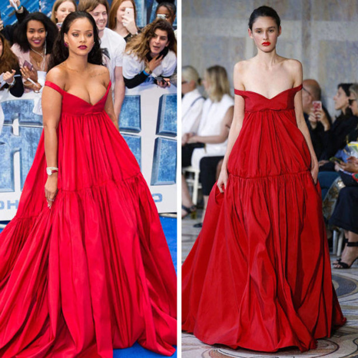 Фото: DR Рианна в Giambattista Valli