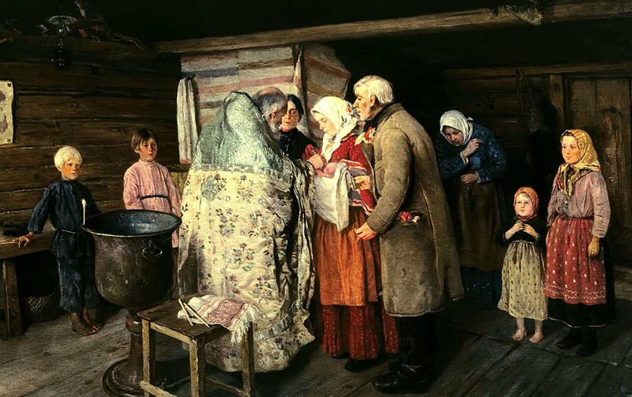 Фото: Коровин П.И Роды на Руси