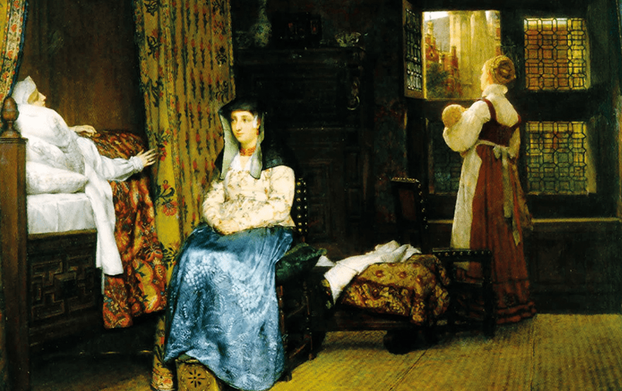 Фото: Lawrence Alma Tadema Роды цариц на Руси