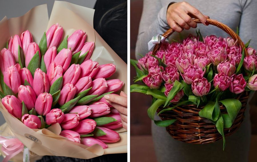 Фото: artflora.ru тюльпаны на 8 марта