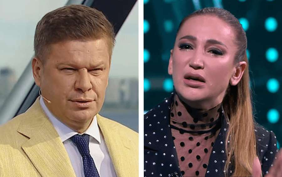Фото: кадр из видео звёзды переругались в прямом эфире