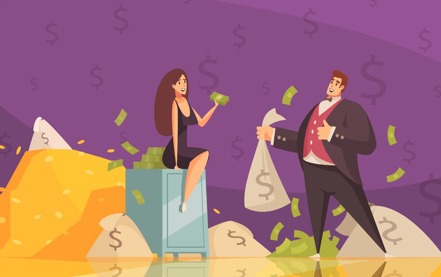 <a href="https://www.freepik.com/free-vector/rich-man-using-wealth-get-woman-attention-with-banknotes-heaps-flat-cartoon-background-poster_7379252.htm#fromView=search&page=1&position=2&uuid=a4be3f4c-6d98-49f0-914e-73f44fa04595">Image by macrovector on Freepik</a> 4 факта о финансовых изменах