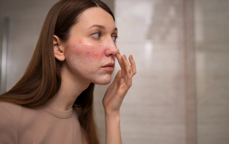 <a href="https://ru.freepik.com/free-photo/woman-looking-her-rosacea-mirror_39766645.htm#fromView=search&page=1&position=31&uuid=87b821ad-cd7c-4212-9f9c-f865188c61e5">Изображение от freepik</a> Зубная паста против прыщей