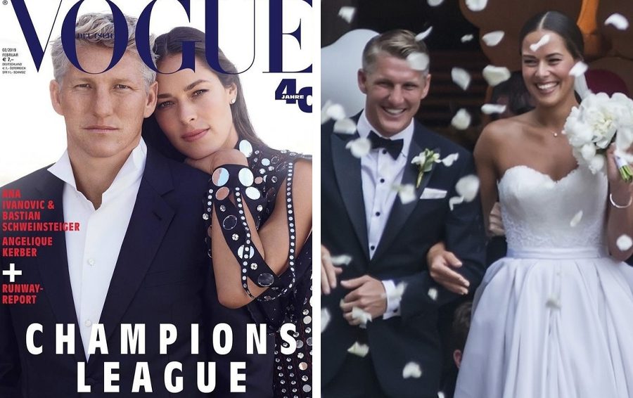 Фото: Vogue, соцсети Бастиан Швайнштайгер и Ана Иванович