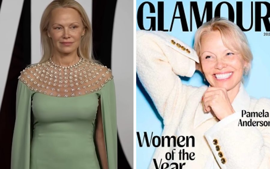 Фото: кадр из видео, обложка Glamour Памела Андерсон