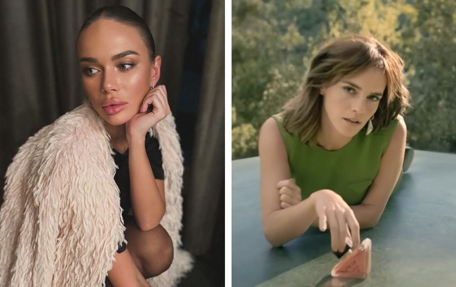 Фото: соцсети, кадр из видео - реклама Prada Яна Кошкина и Эмма Уотсон
